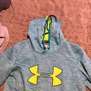 Blue/green under armor hoodie